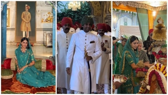 A look inside Jaipur royal family's Teej celebrations. 