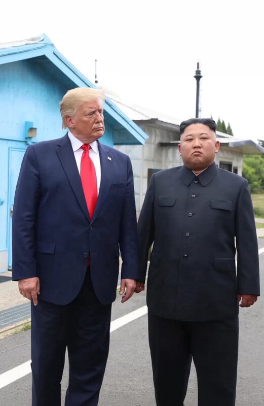Donald Trump shares throwback image with Kim Jong Un. (Truth Social/Donald Trump)