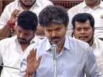 Chennai, Aug 17 (ANI): Tamil Nadu Chief Minister C Joseph Vijay speaks during the Monsoon Session at the Legislative Assembly, in Chennai on Monday. (Tamil Nadu Assembly/ANI Video Grab)