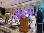 An organisational meeting of the Congress in Rohtak on Monday.