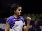 Badminton - BWF World Championships - Indira Gandhi Indoor Stadium, New Delhi, India - August 18, 2026 India's Unnati Hooda reacts during her Round of 64 women's singles match against Myanmar's Thet Htar Thuzar REUTERS/Bhawika Chhabra (REUTERS)