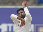 Manav Suthar in action against Sri Lanka on Day 3 of Galle Test. (AP)