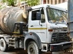According to the Panvel Taluka police, the incident occurred at around 4.55pm on Sunday at the Krishna Kala Developers RMC plant in Arivali.(Photo by Bhushan Koyande/HT Photo)