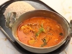 Chef Sanjeev Kapoor's raw mango prawn curry requires an approximate cooking time of half an hour. 