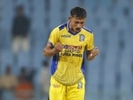 Shubham Gautam celebrates a wicket in Lucknow (Sourced)