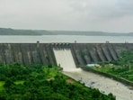 The Bhatsa dam supplies a major share of the water drawn daily for Mumbai. (Yogesh Naik/HT Photo)