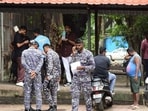 The police rushed all four family members to the JJ Hospital on Sunday, where they were declared brought dead. (Bhushan Koyande/HT Photo)