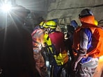 The search for the lone missing worker continued.