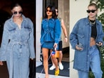 Denim is a classic, timeless piece, and celebrities, from Deepika Padukone and Priyanka Chopra to Hailey Bieber, tap into their soft spot for denim. Denim-on-denim is a technique of styling two or more denim pieces together. 
