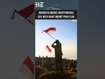 Indonesia Marks Independence Day With Giant Red-And-White Flag Unfurled Across Mount Prau