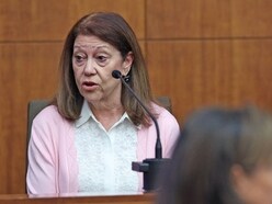 Lindsay Clancy's mother, Paula Musgrove, testifies at her daughter's trial in Plymouth Superior Court, Plymouth, Massachusetts, U.S., August 17, 2026.