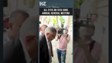 Tata Sons Chairman N Chandrasekaran Arrives for Annual General Meeting