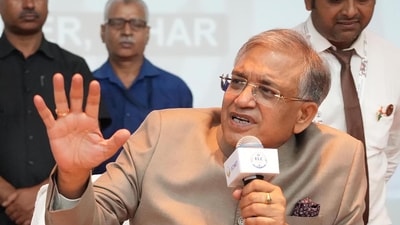 Chief Election Commissioner of India, Gyanesh Kumar, was mentioned by US President Donald Trump in a Truth Social Post. (HT File Photo)