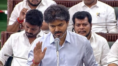 Chennai, Aug 17 (ANI): Tamil Nadu Chief Minister C Joseph Vijay speaks during the Monsoon Session at the Legislative Assembly, in Chennai on Monday. (Tamil Nadu Assembly/ANI Video Grab) (Tamil Nadu Assembly) Chennai, Aug 17 (ANI): Tamil Nadu Chief Minister C Joseph Vijay speaks during the Monsoon Session at the Legislative Assembly, in Chennai on Monday. (Tamil Nadu Assembly/ANI Video Grab) (Tamil Nadu Assembly)