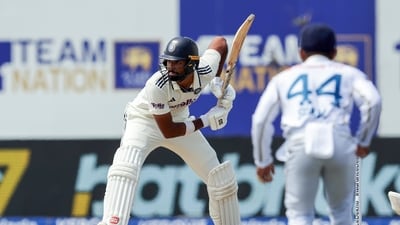 Devdutt Padikkal aggregated more than 200 runs in the Test match after coming up with a 44-run knock against Sri Lanka in the second innings.&nbsp; (ANI Photo)