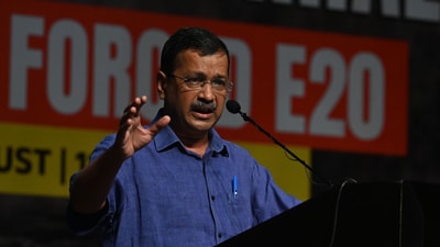 Aam Aadmi Party (AAP) national convener Arvind Kejriwal questioned Prime Minister Narendra Modi on the whereabouts of MLA Kuldeep Kumar. (Vipin Kumar/HT Photo) Aam Aadmi Party (AAP) national convener Arvind Kejriwal questioned Prime Minister Narendra Modi on the whereabouts of MLA Kuldeep Kumar. (Vipin Kumar/HT Photo)