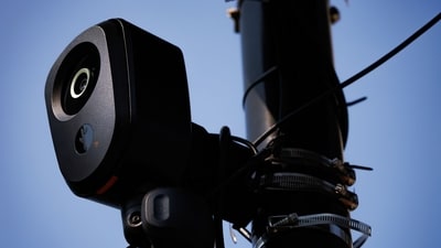 Garrett Langley, Flock Safety CEO, faces scrutiny over AI license plate cameras, privacy concerns, surveillance and accuracy issues across the US.  (Photographer: Hannah Beier/Bloomberg) (Bloomberg)