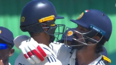 Devdutt Padikkal and KL Rahul scored a second straight 50-run stand in the Galle Test Devdutt Padikkal and KL Rahul scored a second straight 50-run stand in the Galle Test