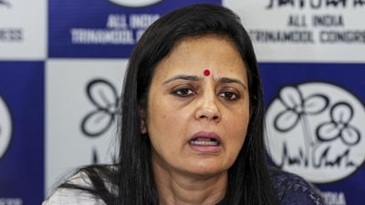 Mahua Moitra alleges a rights violation and safety threat after being asked to vacate a circuit house in her Krishnanagar constituency late at night. (HT_PRINT) Mahua Moitra alleges a rights violation and safety threat after being asked to vacate a circuit house in her Krishnanagar constituency late at night. (HT_PRINT)