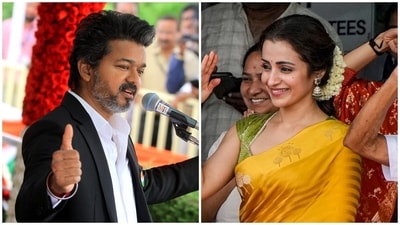 Actor Trisha Krishnan, in yellow, during the 80th Independence Day celebrations at Fort St. George, in Chennai, Tamil Nadu. (ANI)