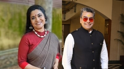 After 25 years of marriage, actor-filmmaker Renuka Shahane has directed Ashutosh Rana in her upcoming short film.