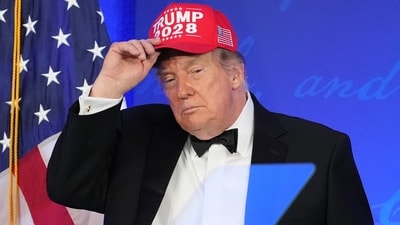 President Donald Trump at the White House Correspondents' Association dinner at the Waldorf Astoria Washington DC, July 24, 2026. (AP Photo/Mark Schiefelbein) President Donald Trump at the White House Correspondents' Association dinner at the Waldorf Astoria Washington DC, July 24, 2026. (AP Photo/Mark Schiefelbein)