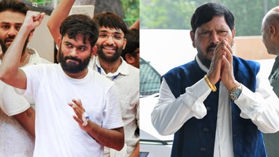 Union minister Ramdas Athawale said CJP founder Abhijeet Dipke should consider joining his RPI (A) party (PTI/ANI) Union minister Ramdas Athawale said CJP founder Abhijeet Dipke should consider joining his RPI (A) party (PTI/ANI)