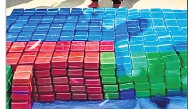 Herion being smuggled in soap cases (HT Print) Herion being smuggled in soap cases (HT Print)