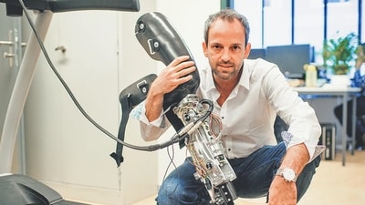 Assistive robots, like those built by Dr Robert Riener, help restore and support physical function in people with disabilities. Assistive robots, like those built by Dr Robert Riener, help restore and support physical function in people with disabilities.