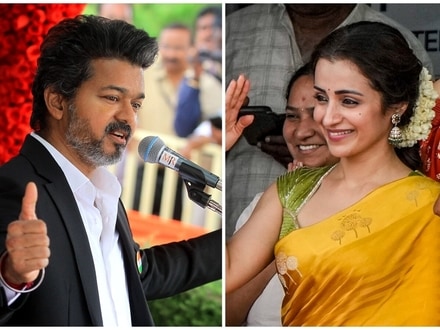  Actor Trisha Krishnan, in yellow, during the 80th Independence Day celebrations at Fort St. George, in Chennai, Tamil Nadu.