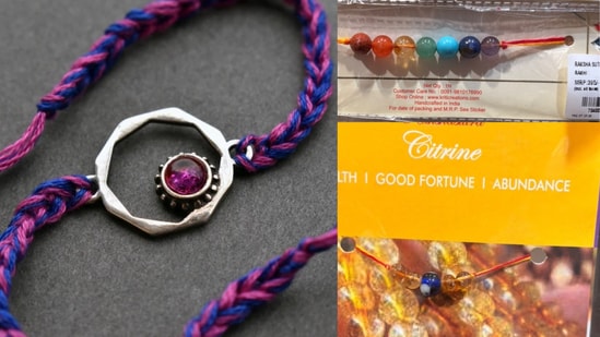 Birthstone and semi-precious stones are making way into rakhi designs with those shopping for Raksha Bandhan opting for these to ensure their sibling's good health.