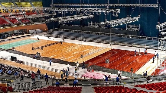 The BWF World Championships got underway at Delhi’s Indira Gandhi Indoor Stadium on Monday, (Photo: Kamal Kishore/PTI)