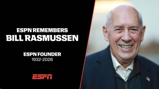 Bill Rasmussen, the architect of ESPN, passed away at 93 due to Parkinson's disease. He launched the first 24-hour sports television network in 1979, first envisioning it as a local Connecticut venture with his son, Scott.