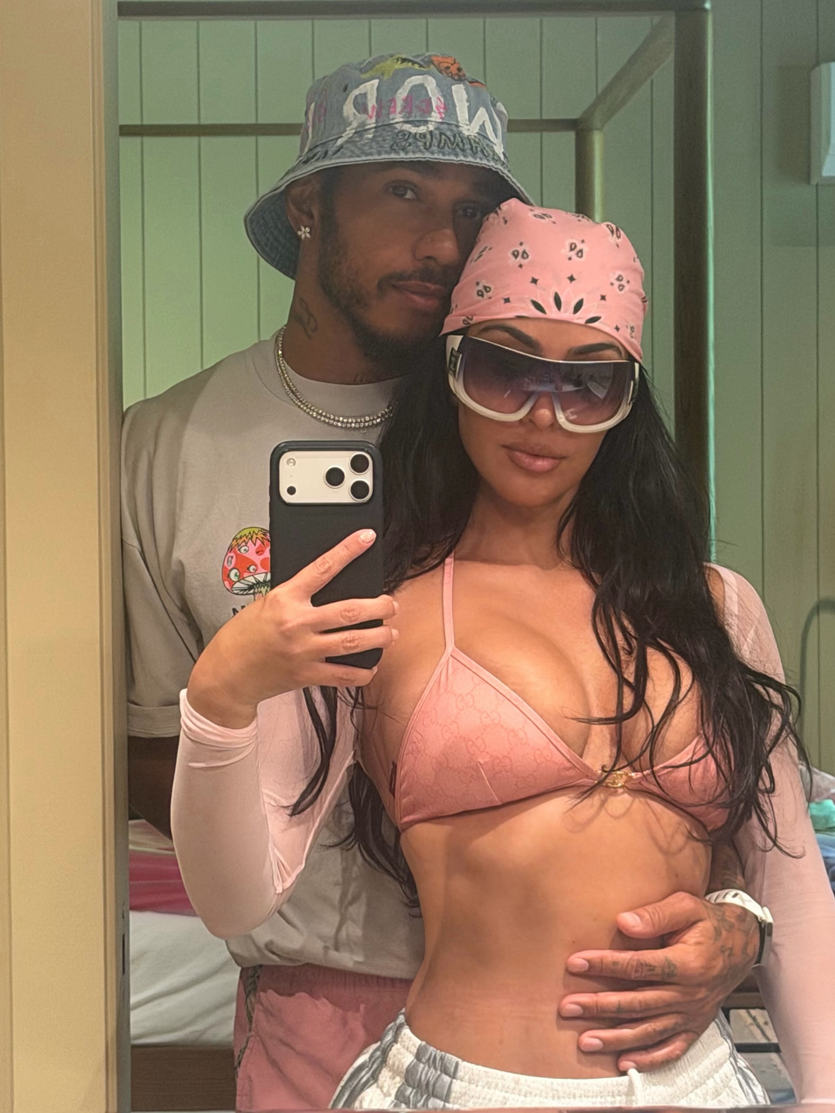 Lewis Hamilton and Kim Kardashian