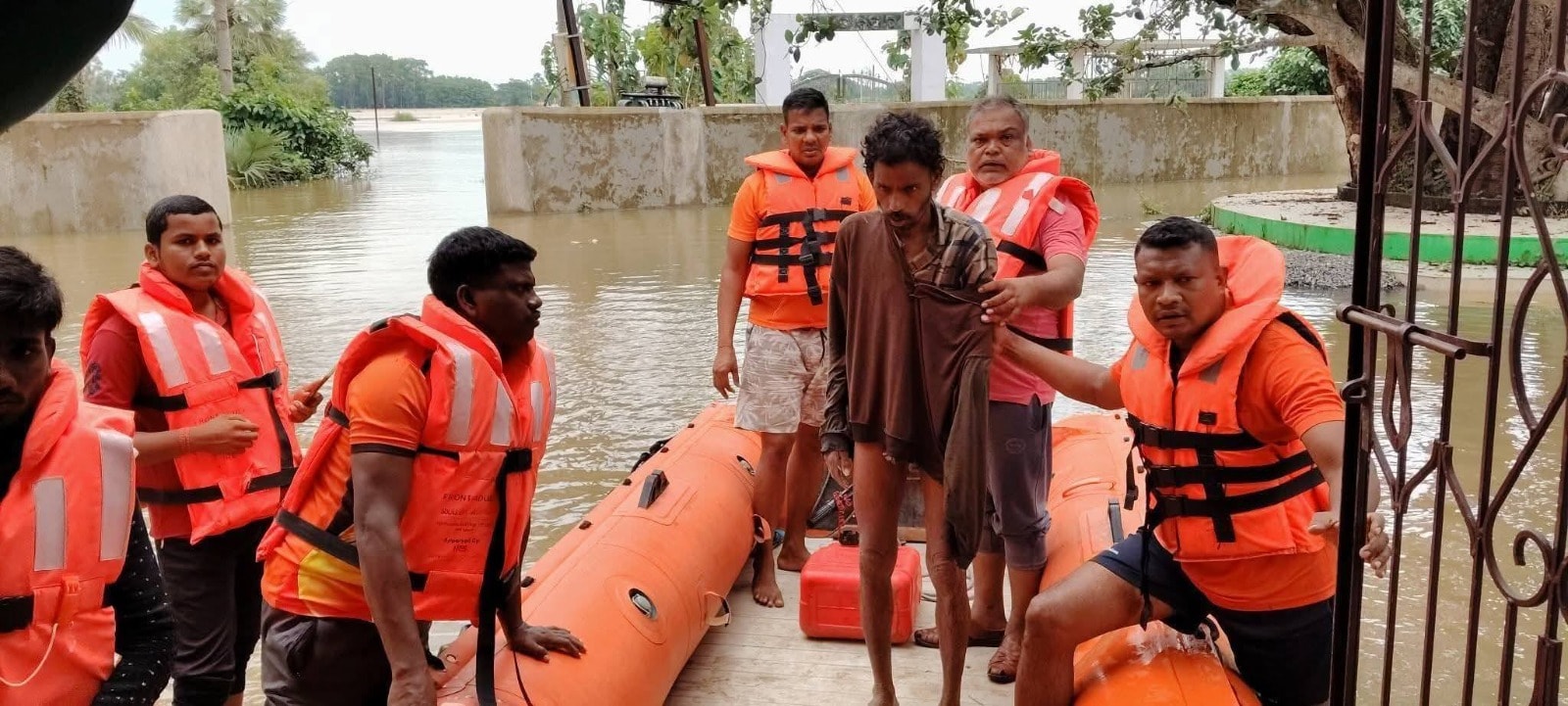 Sunanda Behera was rushed to a nearby medical facility for emergency treatment. (ODRAF) Sunanda Behera was rushed to a nearby medical facility for emergency treatment. (ODRAF)