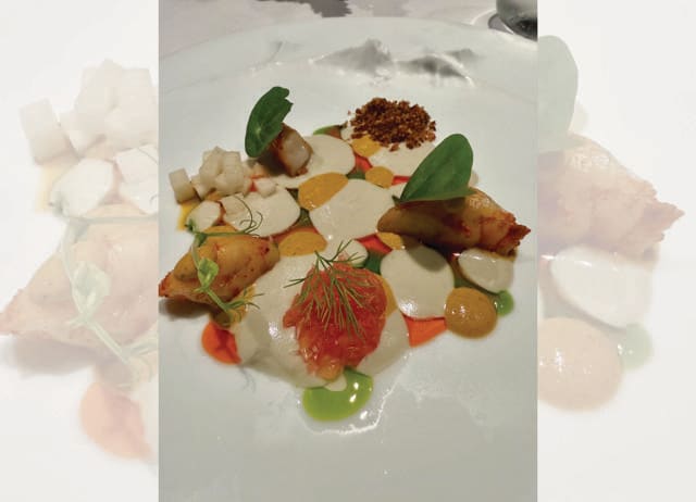 The delicious cold prawn curry served at the restaurant. The delicious cold prawn curry served at the restaurant.