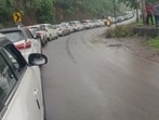 A viral video showing two groups of tourists fighting at Sinhgad Fort has prompted the Forest Department to expedite crowd-management measures. (HT)