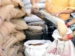 Beneficiaries in city are receiving 20kg of wheat under Punjab’s 4-month public ration distribution cycle. (HT FILE)