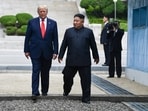 File photo of North Korea's leader Kim Jong Un and US President Donald Trump.