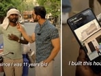 A digital content creator’s street interview with a lassi seller in Delhi. 