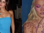 Ananya Panday and Zara Larsson bring temporary glitter tattoos in the spotlight