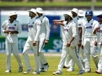 Indian players during a break on day five of the first Test cricket match between India and Sri Lanka, in Galle, Sri Lanka, Wednesday Indian players during a break on day five of the first Test cricket match between India and Sri Lanka, in Galle, Sri Lanka, Wednesday