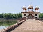 The 1591 monument was built by nawab Shah Quli Khan as a royal pleasure pavilion and is protected as a Monument of National Importance. (HT Photo)