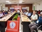 The centre aims to create a pathway from identifying a clinical problem and developing a prototype to clinical validation, regulatory preparedness, funding, and eventual scale-up, said Dr (Brig) Rakesh Gupta, director, GIMS (HT Photos)
