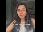 In the video, the woman reflected on what she misses about working.