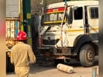 The Delhi Fire Service received a call regarding the incident at 3.37 pm.