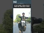 Watch: Kerala Cyclist Cycles 11,000 Km Without Front Wheel to Spread Anti-Drug Message