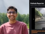 Gaurav Sen's app Potholes Detector spots potholes, digs up government records to find the exact contractor and aids in filing a complaint to repair it