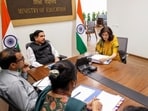 Pralhad Joshi said on X that the meeting was with the officials of the Department of Higher Education.