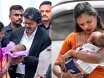 The TVK MLA also took her baby to Chief Minister Vijay at the assembly premises, where he "blessed the child."

